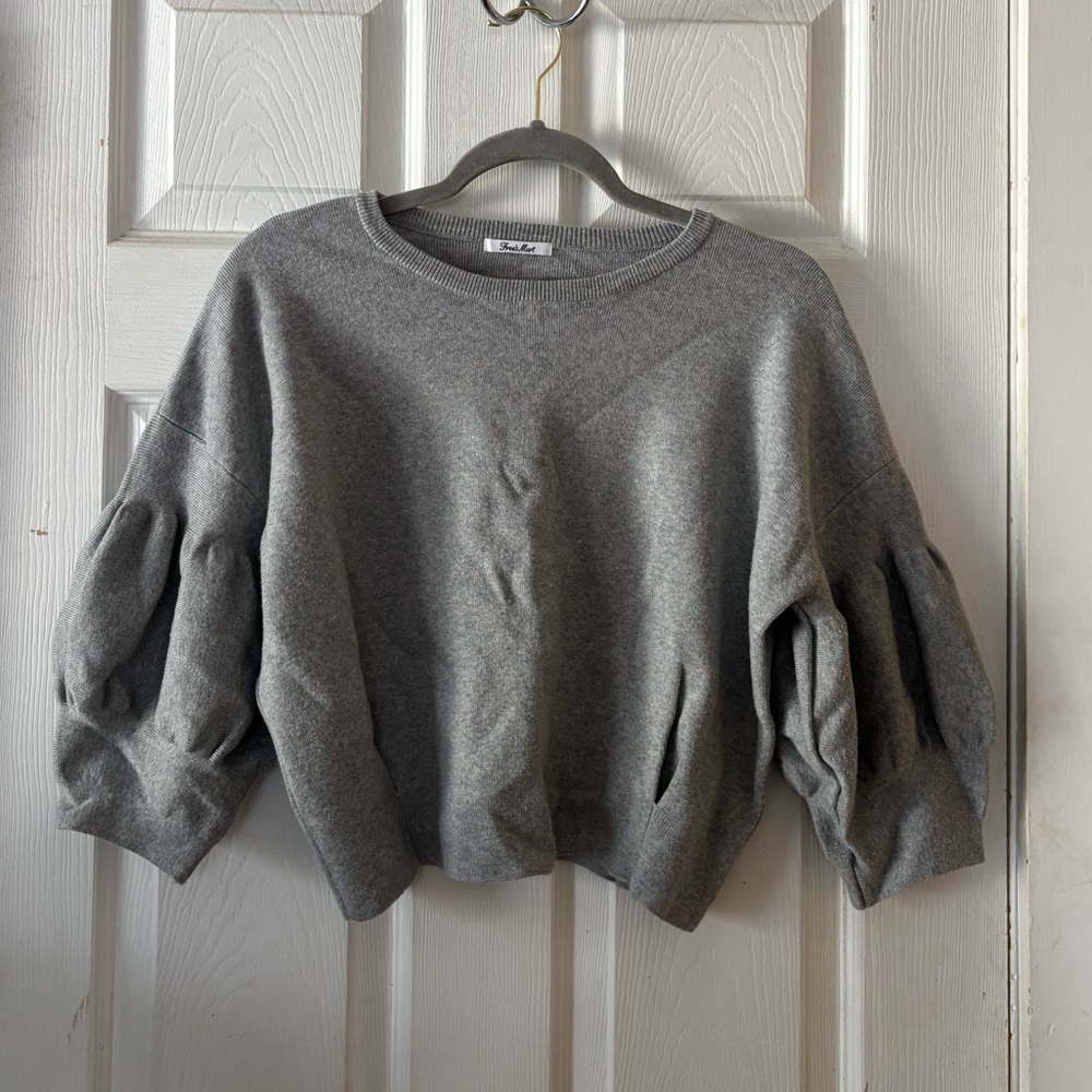 Free's Mart Grey Sweater Size Medium